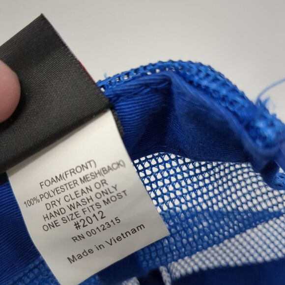 Lakes Snapback Mesh Back Trucker Hat Blue OSFM Colorblock Magic - Picture 9 of 9